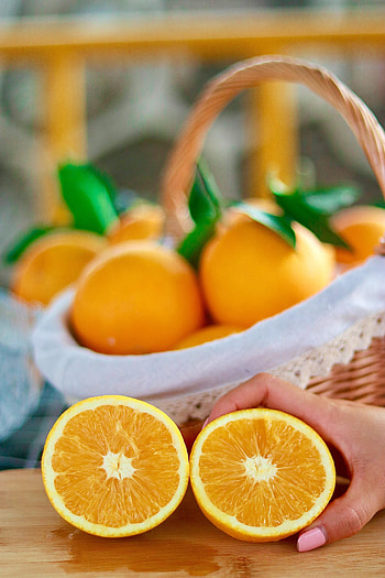 Food, Hand, Fruit, Citrus, Lobules, Slices HD phone wallpaper