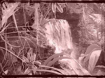 old waterfall, old, cincinnati, trees, waterfall HD wallpaper