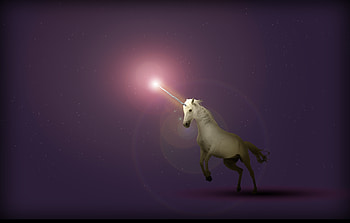 Fantasy, Art, Starry Sky, Unicorn HD wallpaper