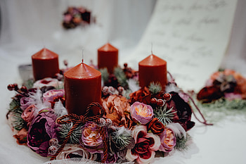 Holidays, Flowers, Registration, Typography, Composition, Candle HD wallpaper