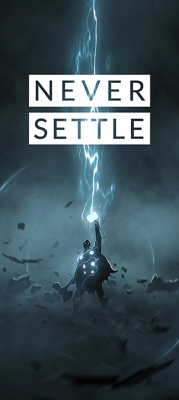 Never settle, lightning, world HD phone wallpaper