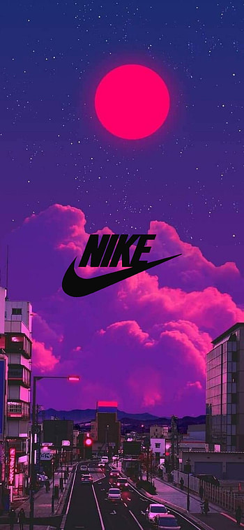 tokyo nike, cloud, sky, purple HD phone wallpaper