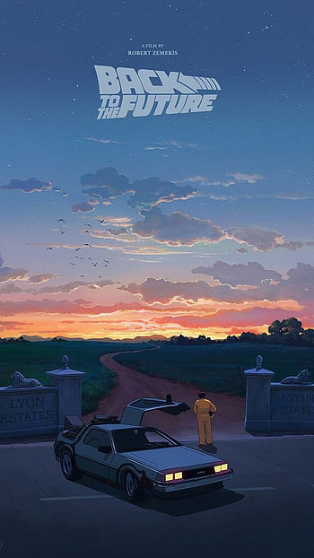 Lyon estates 1955, delorean, bttf HD phone wallpaper