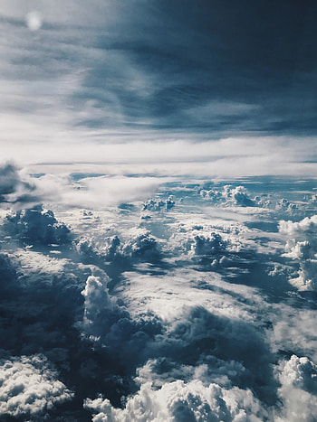 Sky, clouds, nature, sea of clouds HD phone wallpaper