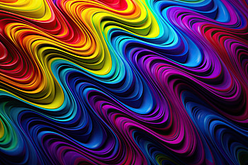 Abstract Pattern, glow, particle, neon, lines, rainbow, Abstract, pattern HD wallpaper