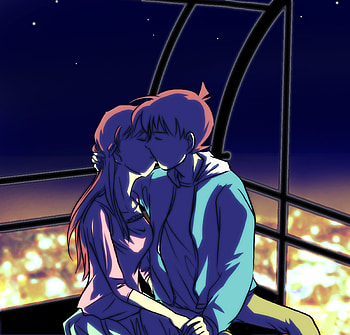 Anime, Art, Love, Couple, Pair, Kiss HD wallpaper