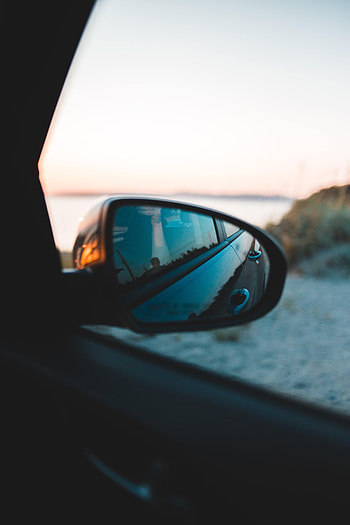 Twilight, Reflection, Miscellanea, Miscellaneous, Car, Machine, Dusk, Mirror HD phone wallpaper