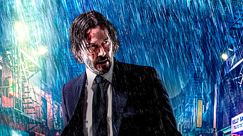 John Wick 3, wick, john, rain, man HD wallpaper