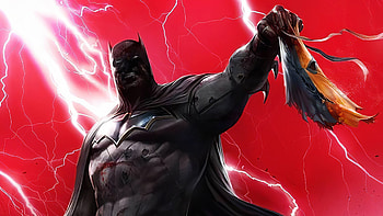 Batman Kills Deathstroke, batman, superheroes, artwork HD wallpaper