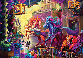 Magic Horse Fantasy, colorful, puzzle, horse, magical HD wallpaper