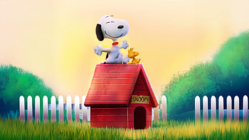 Best Friends On A Rooftop, dog, hut, trees, artist, artwork, art, digital-art, artstation HD wallpaper