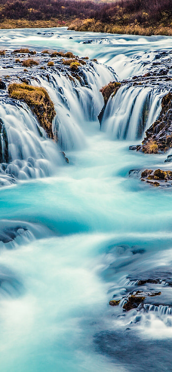 Bruarfoss, Waterfalls HD phone wallpaper