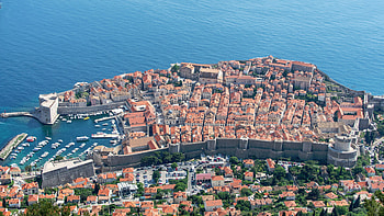 Dubrovnik panorama, Croatia view HD wallpaper