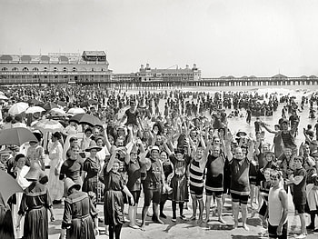 1910 The Jersey Shore, , old HD wallpaper