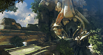fantasy, temple HD wallpaper