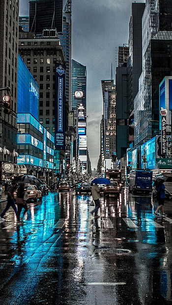 New York Aesthetic, Travels, Blue HD phone wallpaper