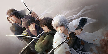 Gintama sword samurai, Gintoki Takasugi Shinsuke, Katsura Kotaro, Shiroyasha HD wallpaper