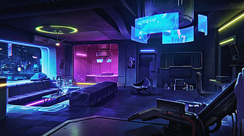 Cyberpunk Edgerunners - Cyber Neon Room, Cyberpunk: Edgerunners, Neon, Futuristic, Anime, Neon Anime HD wallpaper