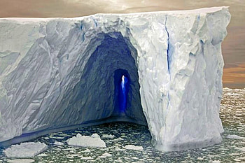Blue Hole, in ice, cool HD wallpaper