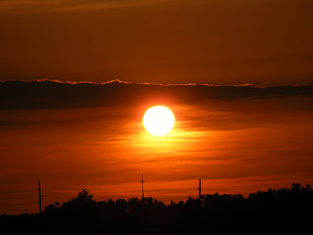 Burning Sky, fire, burning, sunset, red HD wallpaper