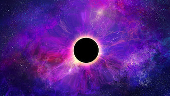 Black Hole, Colorful darkness, Mysterious planet, Cosmic art HD wallpaper