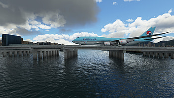 Korean Air, Kai Tak, Avsim Screen Shots Forum, Avsim Community HD wallpaper