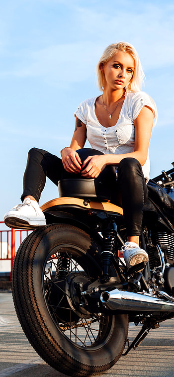 Moto Muse — Girls & Motorcycles , motorcycle, woman HD phone wallpaper