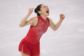 Figure skating triumph, Nagasu's historic moment, Emotional journey, Skating history HD wallpaper