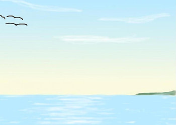 Mirage At Sea, sea, morning, ocean, sunrise HD wallpaper
