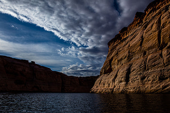 Nature, Canyon, Lake, Shore, Bank, Precipice, Break, Stony, Rocky, Deep HD wallpaper