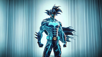 Goku As Nightwing, goku, nightwing, anime, ai, superheroes, artwork, digital-art HD wallpaper