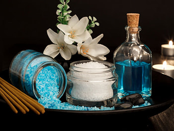 Spa and health care, Sea salt, Massage, Oil, Spa, Flowers HD wallpaper