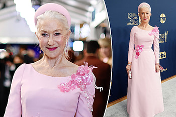 SAG Awards, Helen mirren is, Pretty in pink, 2022 red carpet HD wallpaper