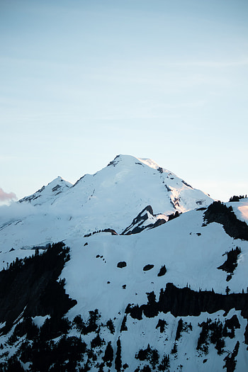 Landscape, Nature, Snow, Mountain, Vertex, Top, Snow Covered, Snowbound HD phone wallpaper