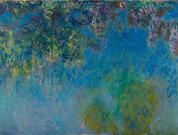 Monet-Inspired Wisteria & Water Lilies — Impressionist, painting, wisteria, nature, impressionism HD wallpaper