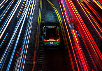 Car, Porsche 911, aerial view HD wallpaper