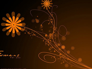 Flowers, vector HD wallpaper