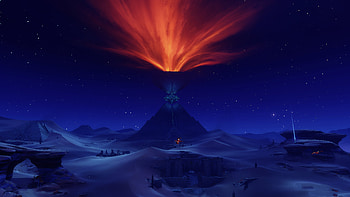 Genshin Impact : Volcanic Nightscape, video game, Genshin Impact HD wallpaper