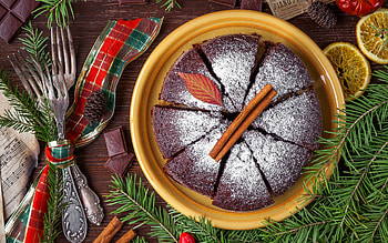 Christmas Cake, dessert, food, cake, christmas HD wallpaper