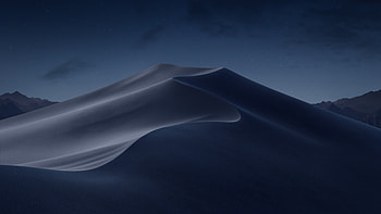 Macos Mojave Night Mode Stock, macos-mojave, macbook-pro, apple, computer, original, night, dunes, stock HD wallpaper