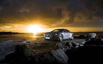 Cars, Side View, Silver, Silvery, Furtive, Exagon HD wallpaper