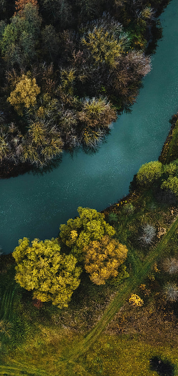 Aerial Serenity: Nature’s Flow , graphy, aerial HD phone wallpaper