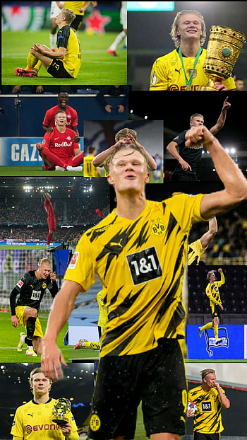 Erling Haaland, graph, sports_equipment HD phone wallpaper