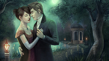 wedding couple, couple, night, love, event HD wallpaper