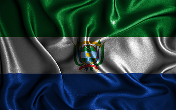 Guaviare flag, , silk wavy flags, colombian departments, Day of Guaviare, fabric flags, Flag of Guaviare, 3D art, Guaviare, South America, Departments of Colombia, Guaviare 3D flag, Colombia HD wallpaper