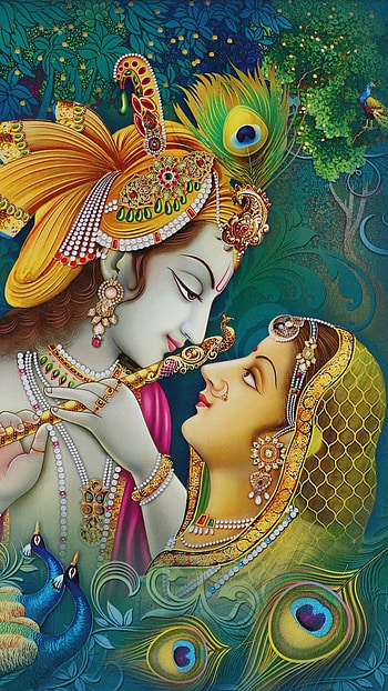 Radha Krishna , God, Kanha HD phone wallpaper
