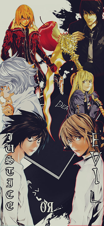 Justice or Evil, L (Death Note), Light Yagami, Anime, Death Note HD phone wallpaper