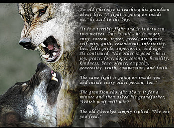 Indian, saying, wolves, life HD wallpaper