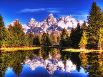 Beauty of nature, earth, landscape, nature, lake, tree HD wallpaper