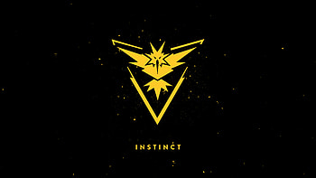 Team Instinct Dark Background, team-instinct, pokemon-go, games, pokemon HD wallpaper